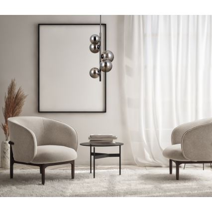 ITALUX - Hanglamp met vaste pendel CANELLO 5xG9/5W/230V zwart