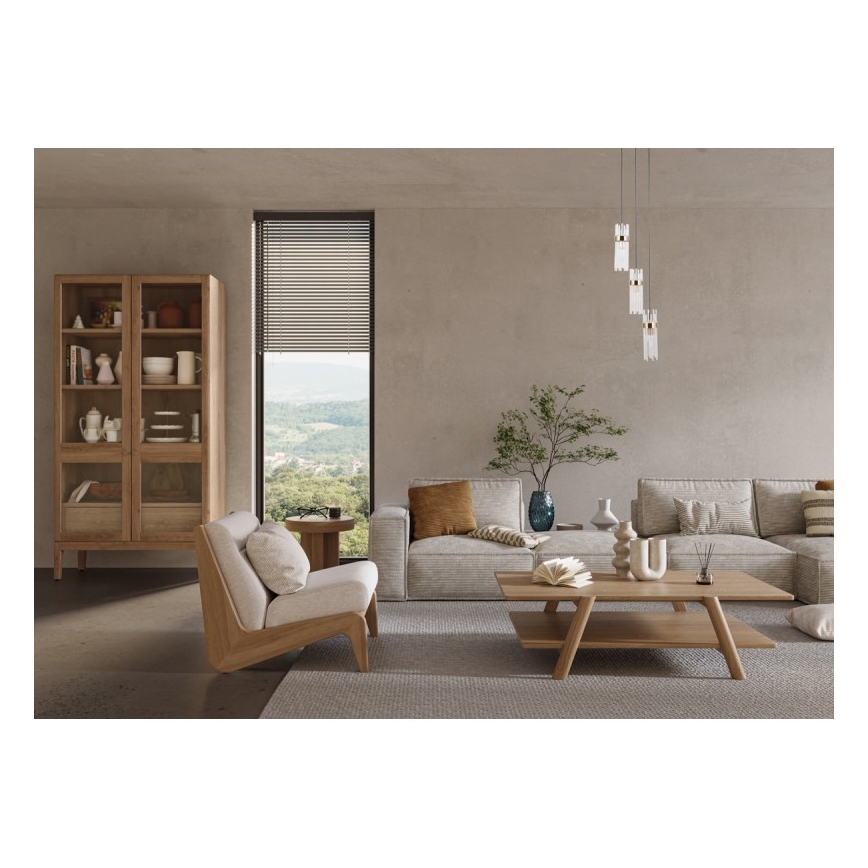 ITALUX - Hanglamp met snoer TARASO 3xE14/40W/230V zwart/goud