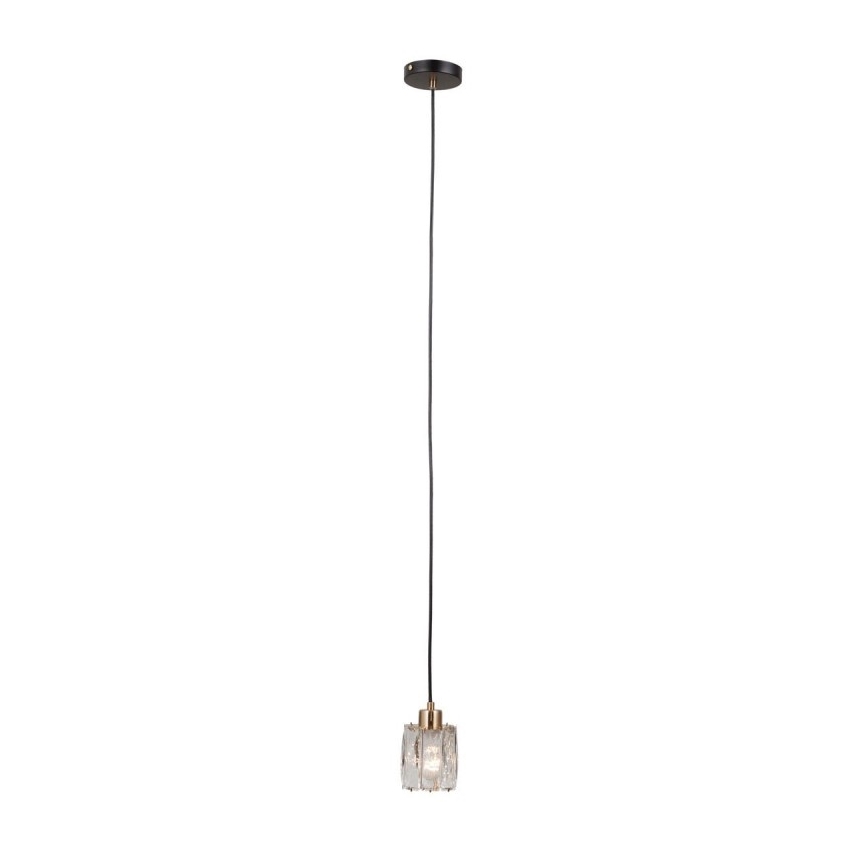 ITALUX - Suspension sur câble TORNO 1xE14/40W/230V noir/doré