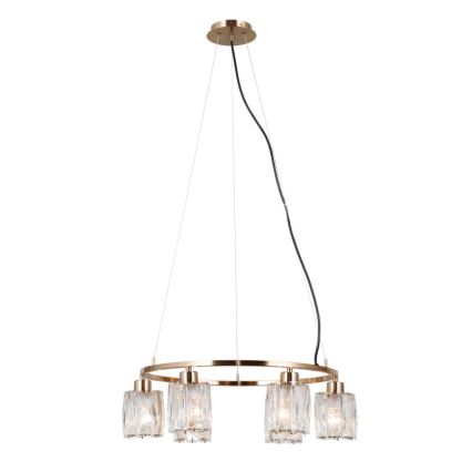 ITALUX - Kroonluchter aan kabel SIMONA 6xE14/40W/230V goud