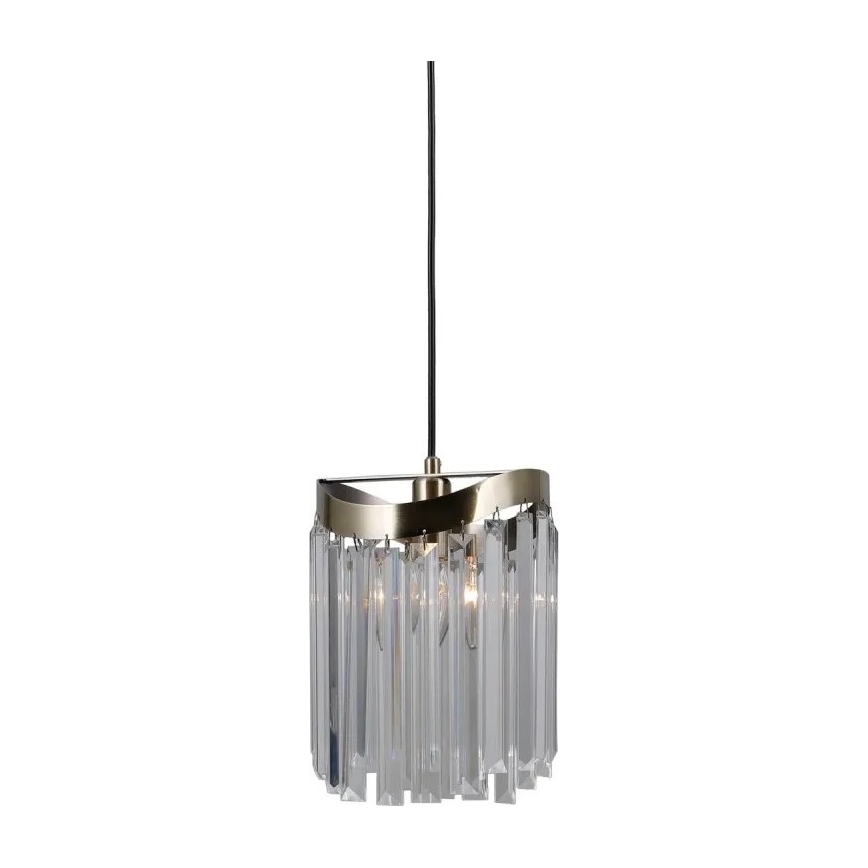 ITALUX - Hanglamp aan een koord SABRIGA 1xE14/40W/230V mat chroom