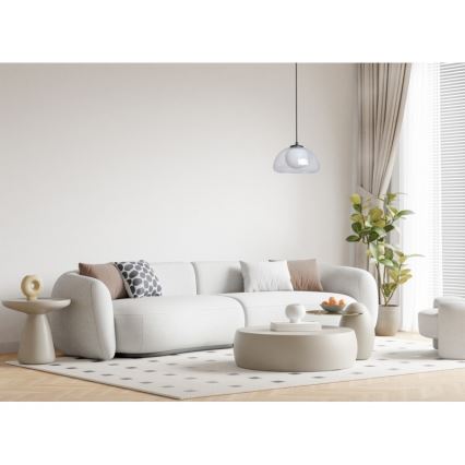 ITALUX - Hanglamp aan kabel AINALE 1xG9/7W/230V zwart/helder
