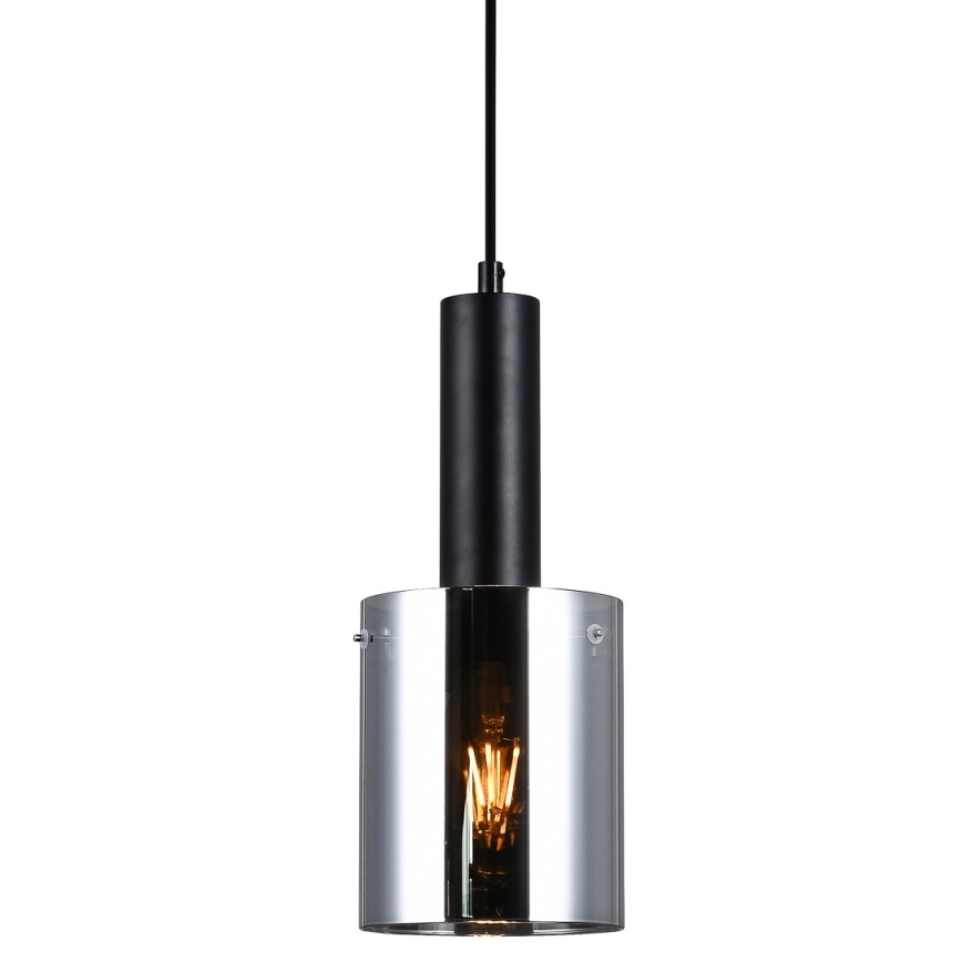 ITALUX - Hanglamp aan een koord SARDO 1xE27/40W/230V zwart