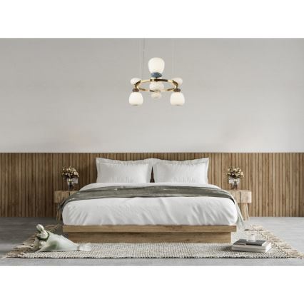 ITALUX - Suspension LED sur câble EVANS LED/33W/230V 3000K doré/bleu/marron