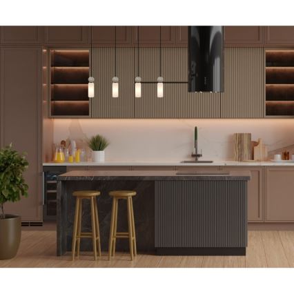 ITALUX - Hanglamp met kabel SANTOS 4xG9/40W/230V zwart