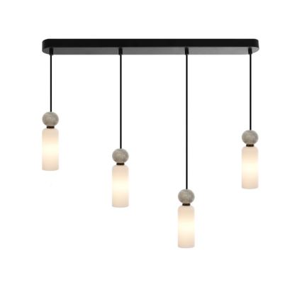 ITALUX - Hanglamp met kabel SANTOS 4xG9/40W/230V zwart