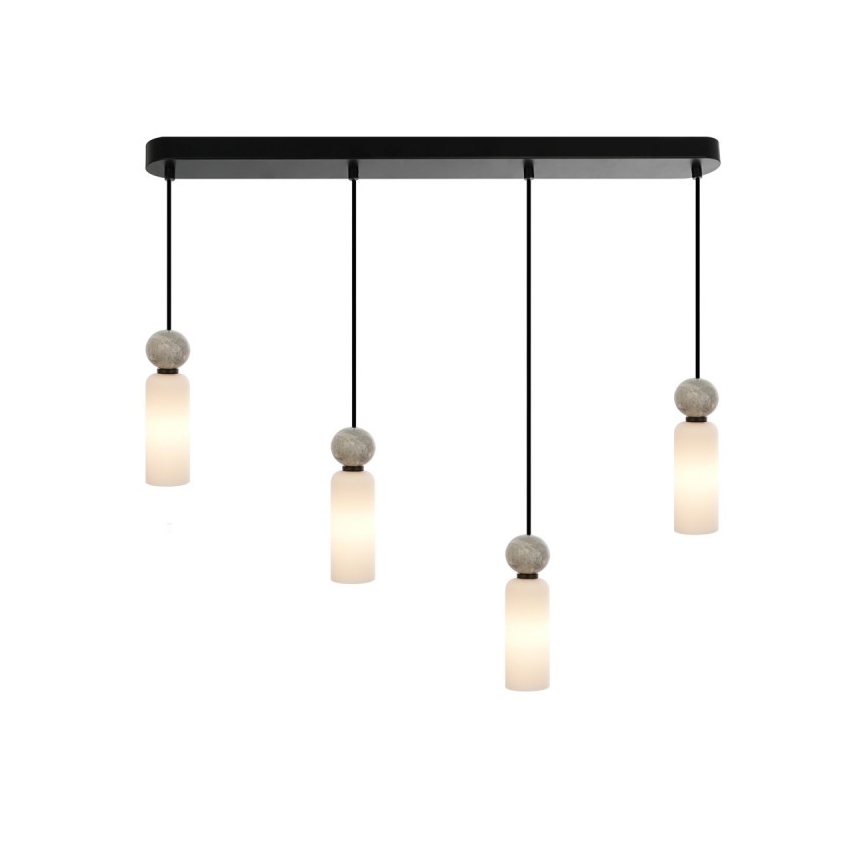 ITALUX - Hanglamp met kabel SANTOS 4xG9/40W/230V zwart
