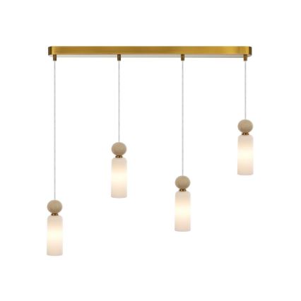 ITALUX - Suspension sur câble SANTOS 4xG9/40W/230V dorée