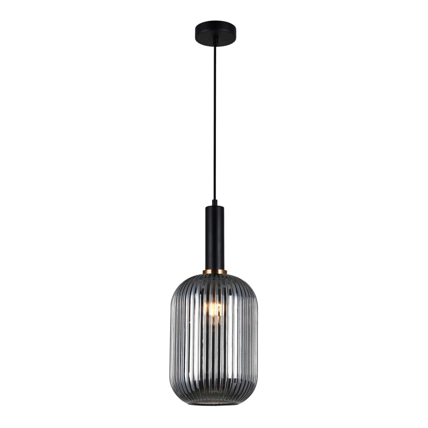 ITALUX - Suspension filaire ANTIOLA 1xE27/40W/230V d. 20 cm noir