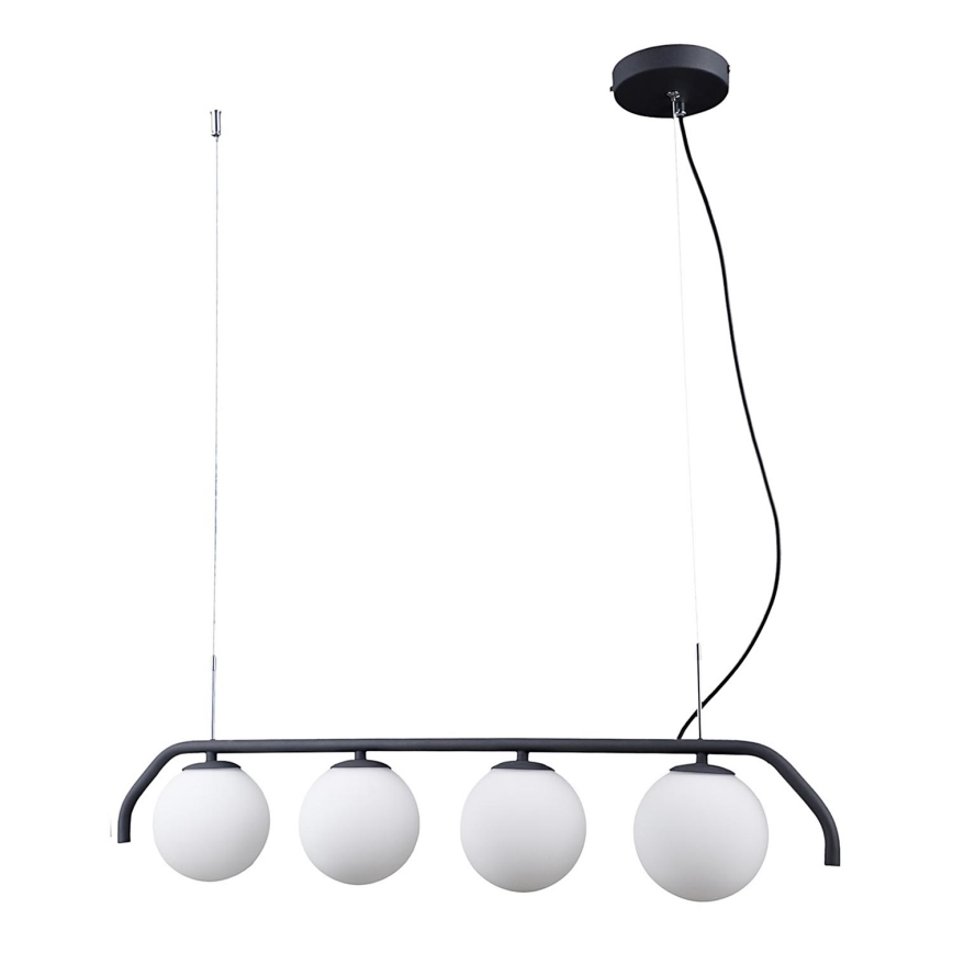 ITALUX - Suspension filaire CARIMI 4xG9/5W/230V noir