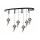 ITALUX - Suspension filaire CARLO 10xG4/20W/230V