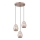 ITALUX - Suspension filaire HARLEY 3xE27/40W/230V Rose doré