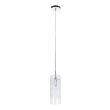 ITALUX - Suspension filaire MAX 1xE27/60W/230V chrome brillant/transparent
