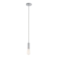 ITALUX - Suspension filaire MODERNA 1xE27/60W/230V chrome brillant