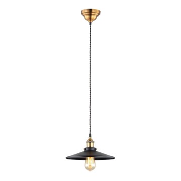 ITALUX - Suspension filaire VERDA 1xE27/40W/230V d. 26 cm noir
