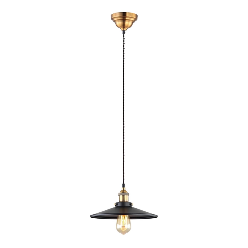 ITALUX - Suspension filaire VERDA 1xE27/40W/230V d. 26 cm noir