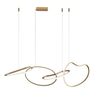 ITALUX - Suspension LED sur câble FONTE LED/60W/230V 3000/4000/6000K dorée