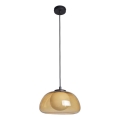 ITALUX - Suspension sur câble AINALE 1xG9/7W/230V noir/marron fumé