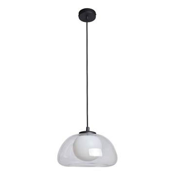 ITALUX - Suspension sur câble AINALE 1xG9/7W/230V noir/transparent