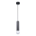 ITALUX - Suspension sur câble MACERA 1xE27/40W/230V noire