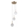 ITALUX - Suspension sur câble PADRI 3xG9/5W/230V dorée