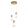 ITALUX - Suspension sur câble SANTOS 3xG9/40W/230V dorée