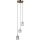 ITALUX - Suspension sur câble TORNO 3xE14/40W/230V dorée
