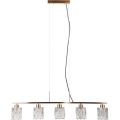 ITALUX - Suspension sur fil SIMONA 5xE14/40W/230V dorée