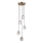 ITALUX - Suspension TORNO à câble 5xE14/40W/230V, finition dorée