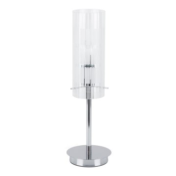 ITALUX - Tafellamp MAX 1xE27/60W/230V glanzend chroom/doorzichtig