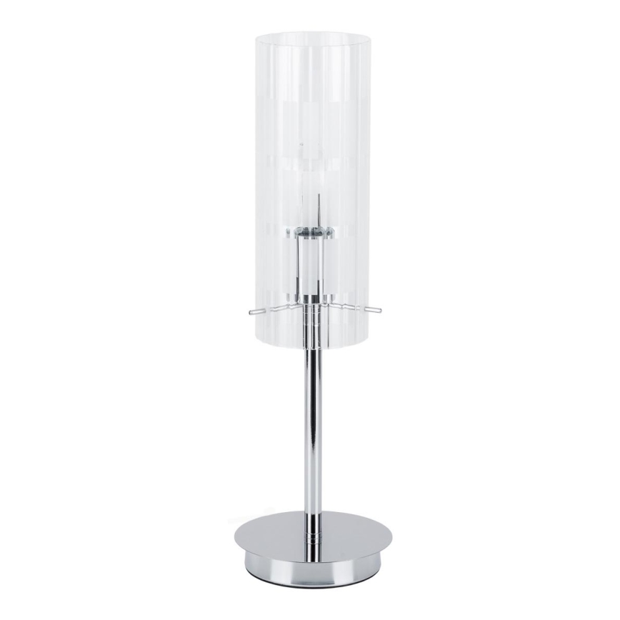 ITALUX - Tafellamp MAX 1xE27/60W/230V glanzend chroom/doorzichtig