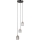 ITALUX - TORNO hanglamp met kabel 3xE14/40W/230V zwart/goud