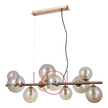 ITALUX - Verre de rechange pour suspension et applique murale CANELLO G9 d. 13 cm marron