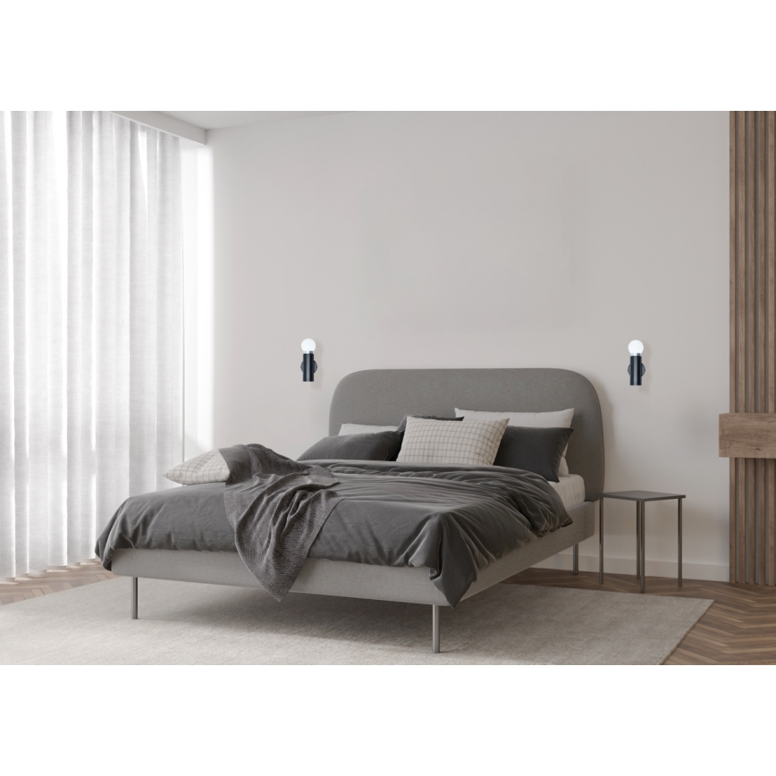 ITALUX - Wandlamp MACERA 1xE27/40W/230V zwart