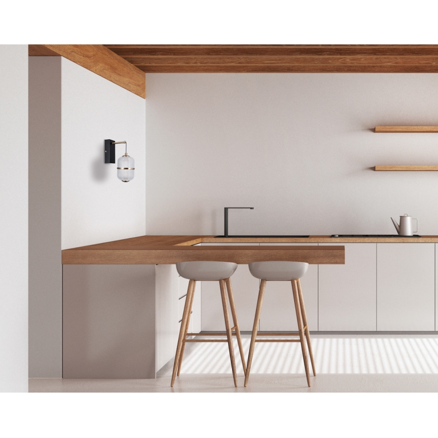 ITALUX - Applique murale LED ALANI LED/6W/230V 3000K noir/doré
