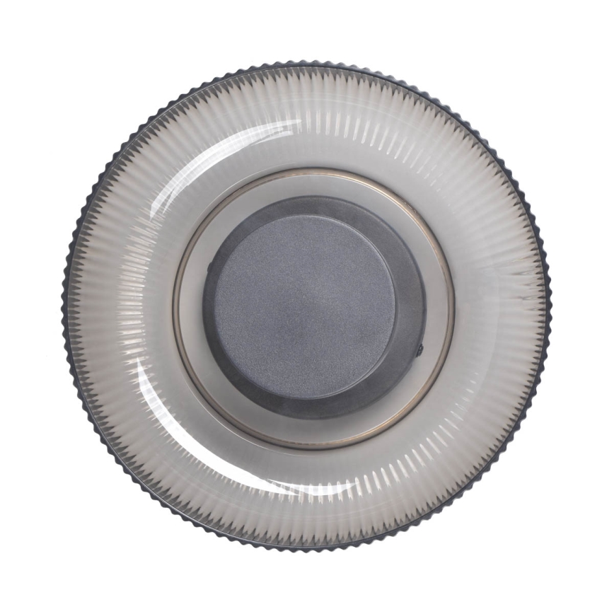 ITALUX - LED plafondlamp PASSO LED/8W/230V 3000K diam. 25 cm rookzwart