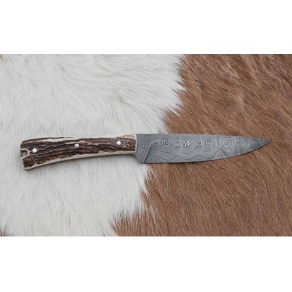Jachtmes 12 cm herten gewei