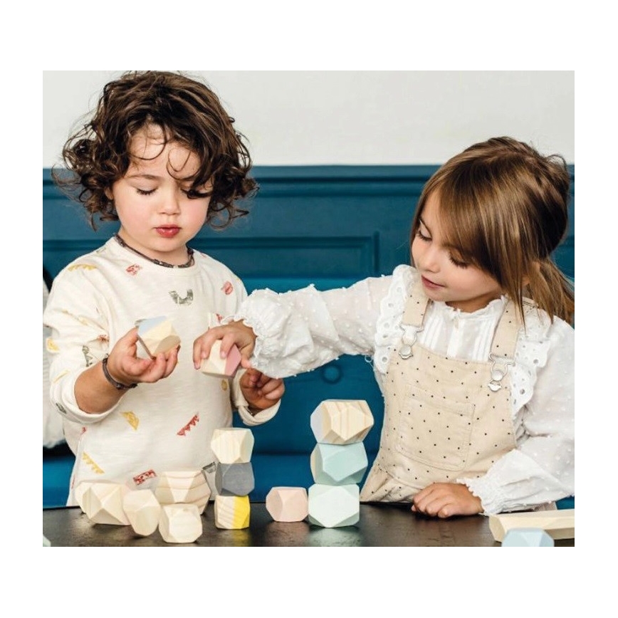 Janod - Blocs en bois SWEET COCOON 20 pcs pierres