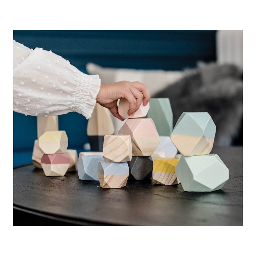 Janod - Blocs en bois SWEET COCOON 20 pcs pierres