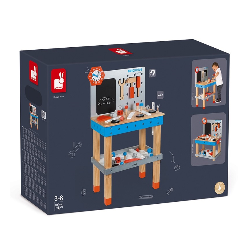 Janod - Kinderwerkplaats met gereedschap BRICOKIDS