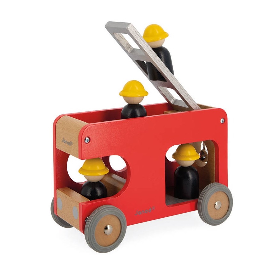 Janod - Camion de pompier en bois BOLID