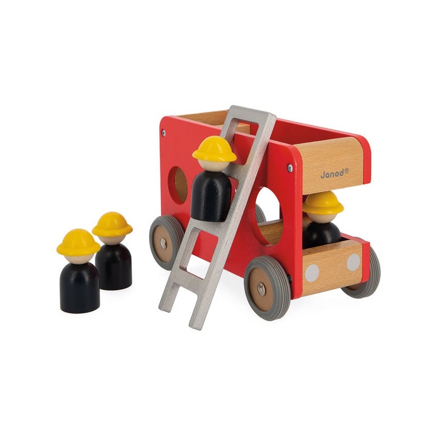 Janod - Camion de pompier en bois BOLID
