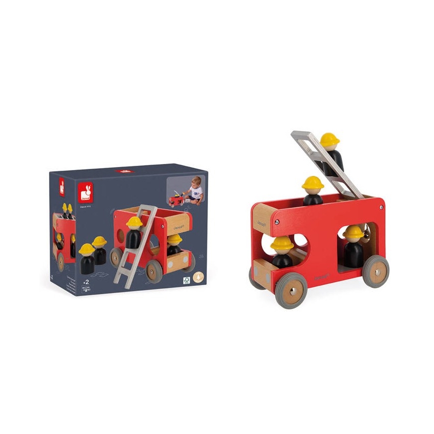 Janod - Camion de pompier en bois BOLID