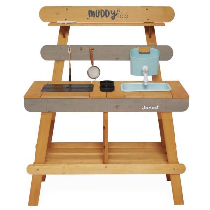 Janod - Cuisine d'extérieur en bois MUDDY LAB