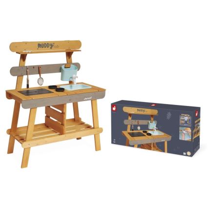 Janod - Cuisine d'extérieur en bois MUDDY LAB