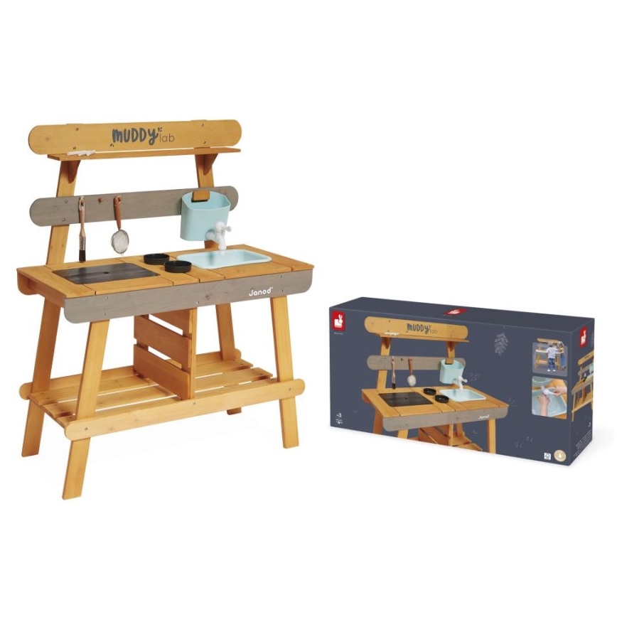 Janod - Cuisine d'extérieur en bois MUDDY LAB