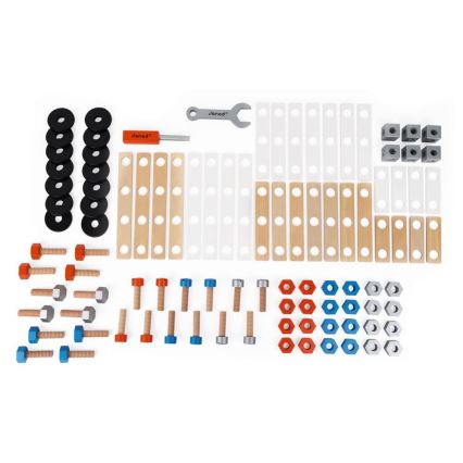 Janod - Houten bouwset BRICOKIDS vervoersmiddelen