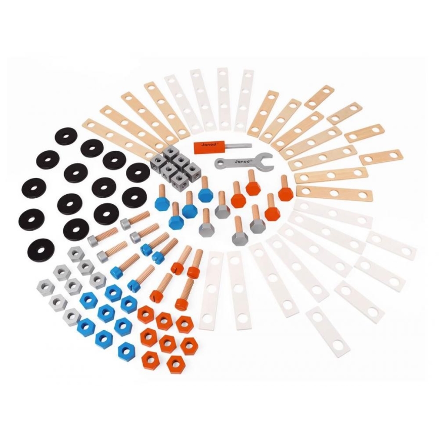 Janod - Houten bouwset BRICOKIDS vervoersmiddelen