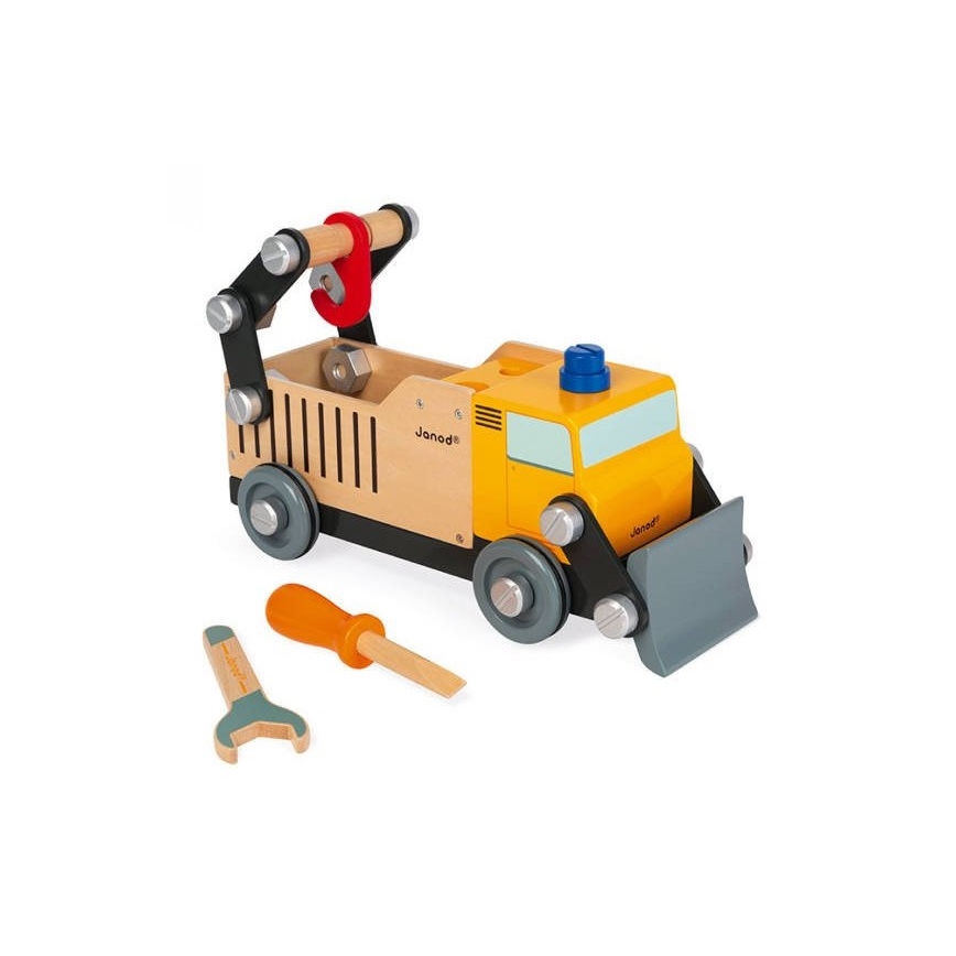 Janod - Houten bouwset BRICOKIDS vrachtwagen