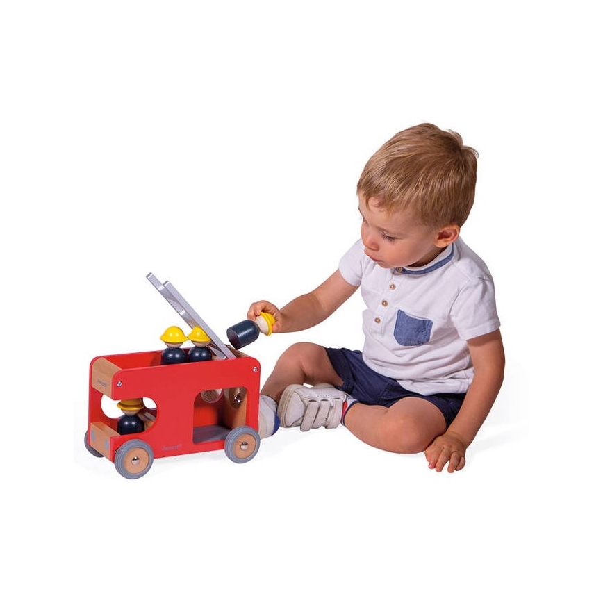 Janod - Houten brandweerwagen BOLID